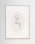 Rose Art Print | Children's Room & Nursery Wall Art Rose Wood