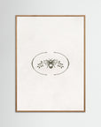 Vintage Bee Wall Art | Classic Botanical Illustration