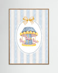 Merry-Go-Round Art Print | Children's Room & Nursery Wall Art Oak Nature
