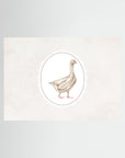 Neutral Goose Art Print | Vintage Farmhouse Wall Art No Frame