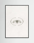 Vintage Bee Wall Art | Classic Botanical Illustration