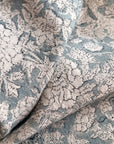 **FLAWED** Chloe Floral Block Printed Pillow Cover | Blue | Lumbar