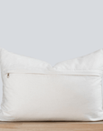 ** ARTISAN VARIATION ** Dara Floral Block Printed Pillow Cover | Dark Grey | Lumbar