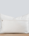 **FLAWED** Jardim Floral Block Printed Pillow Cover | Olive Green | Lumbar