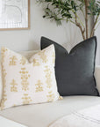 Gávea Solid Color Pillow Cover | Charcoal Gray