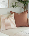 ** ARTISAN VARIATION ** Gávea Solid Color Pillow Cover | Terracotta