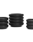 Iggy Rippled Modern Planter | Black