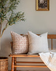 Seville Floral Block Printed Pillow Cover | Terracotta