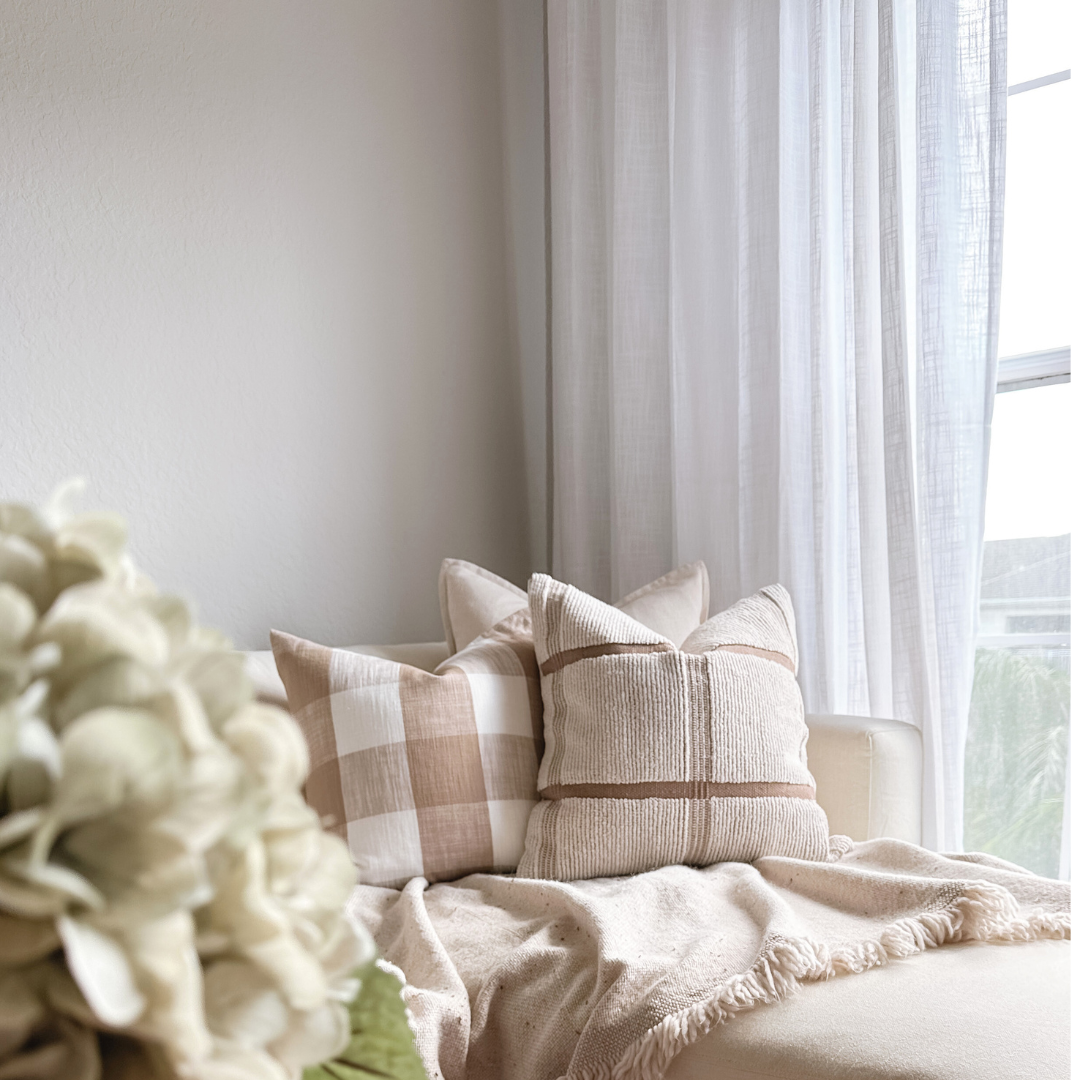 Neutral decor. Neutral pillows. Holiday pillows. Brown pillows.