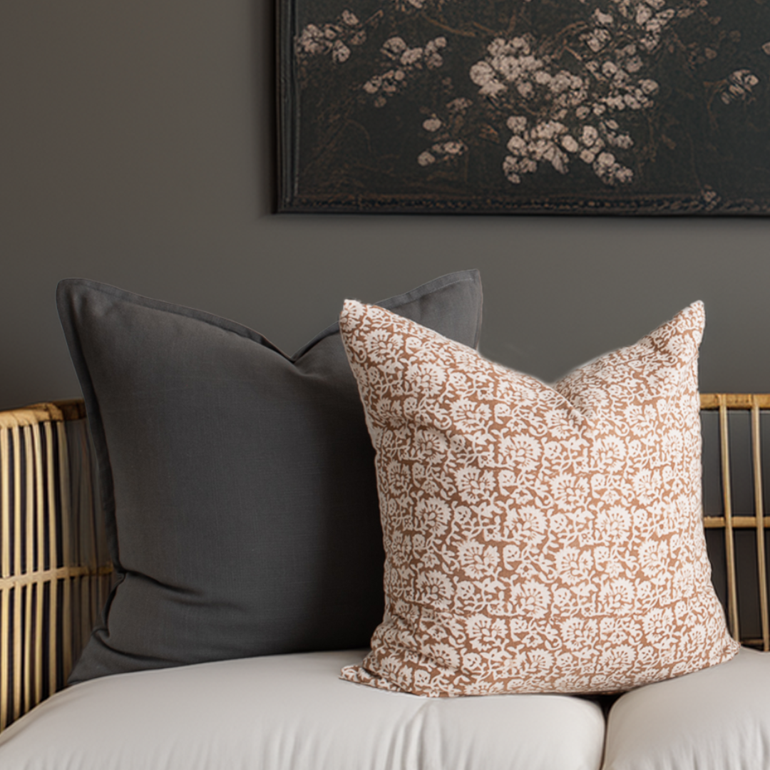 Terracotta pillow covers