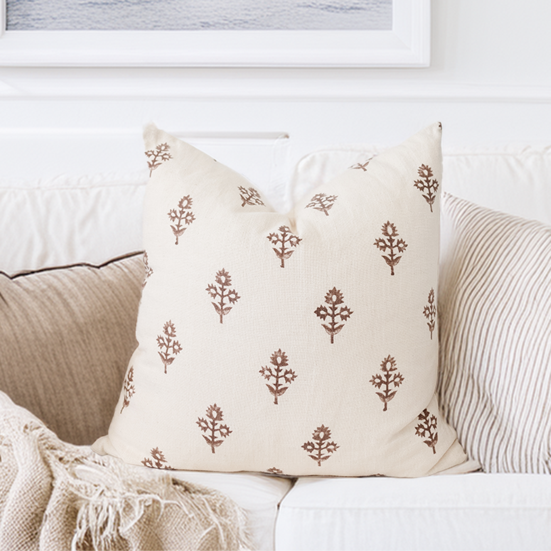 Brown pillow covers