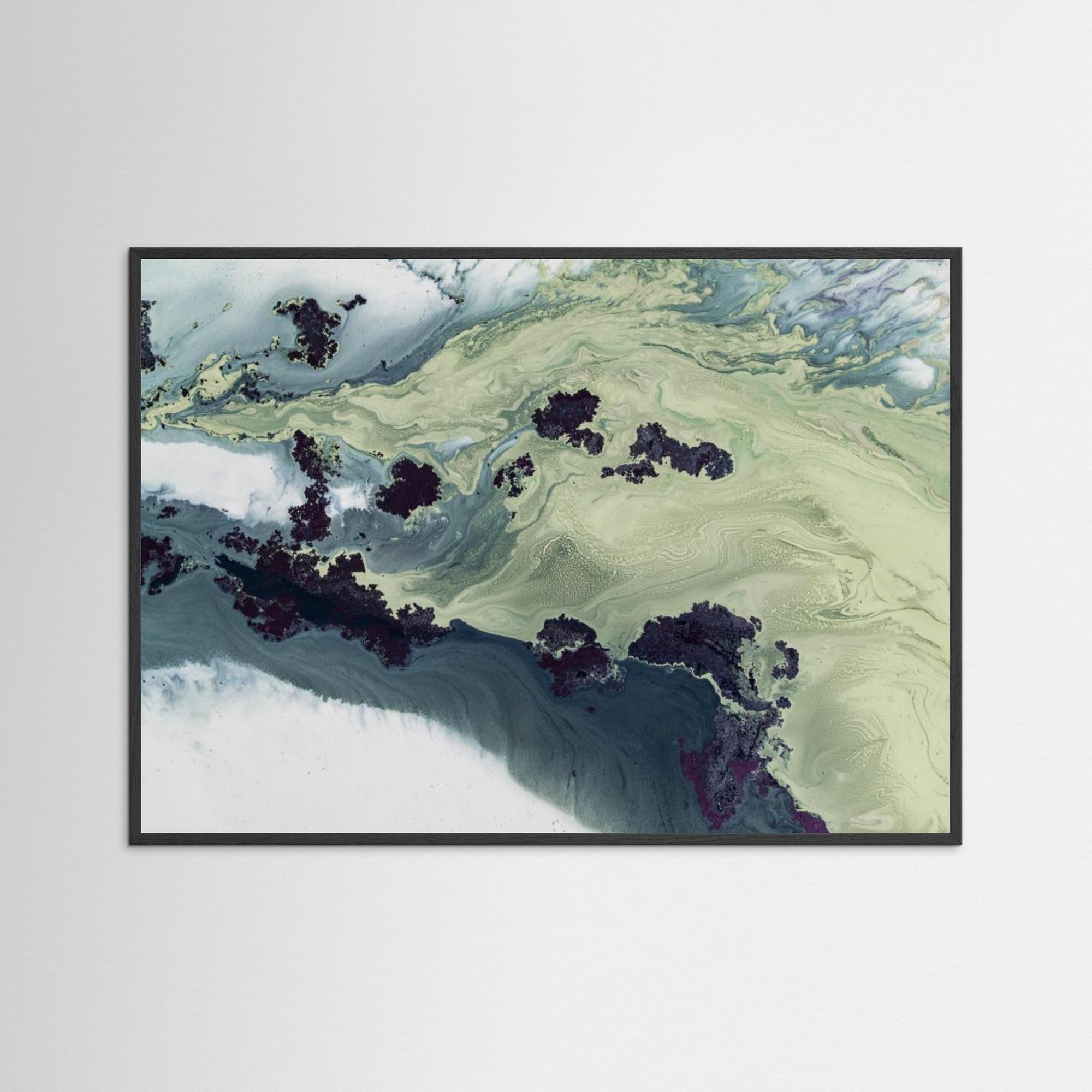 Untouched Estuaries by Petra Meikle De Vlas Black Wood No border