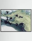 Untouched Estuaries by Petra Meikle De Vlas Black Wood No border