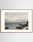 Ocean Seascape Fine Art Print Oak Dark Freja