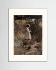 Among the Wildflowers Art Print White Wood Freja