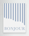 Bonjour Stripes by Talitha Mc Queen | Canvas No Frame