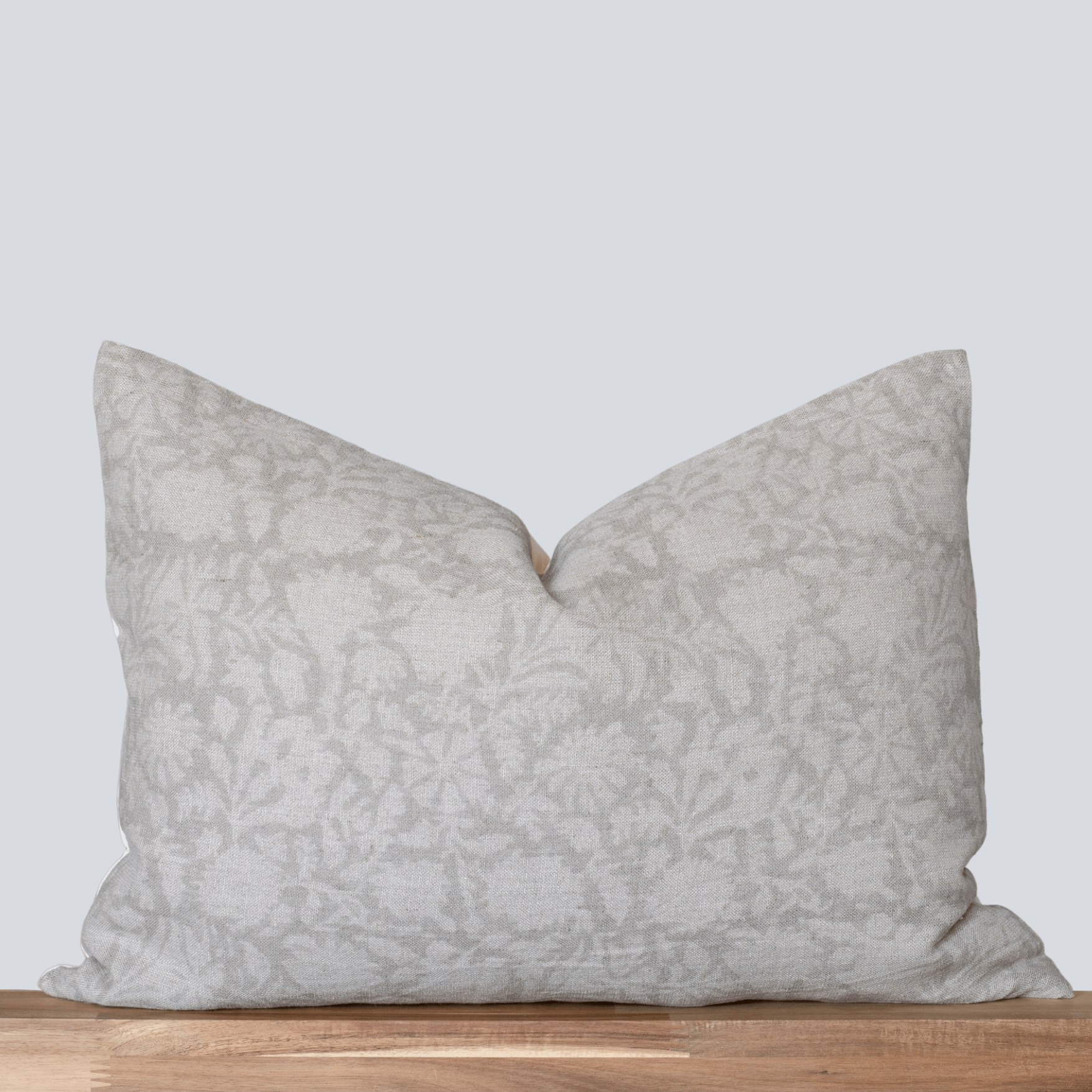 Dahlia Floral Block Printed Pillow Cover