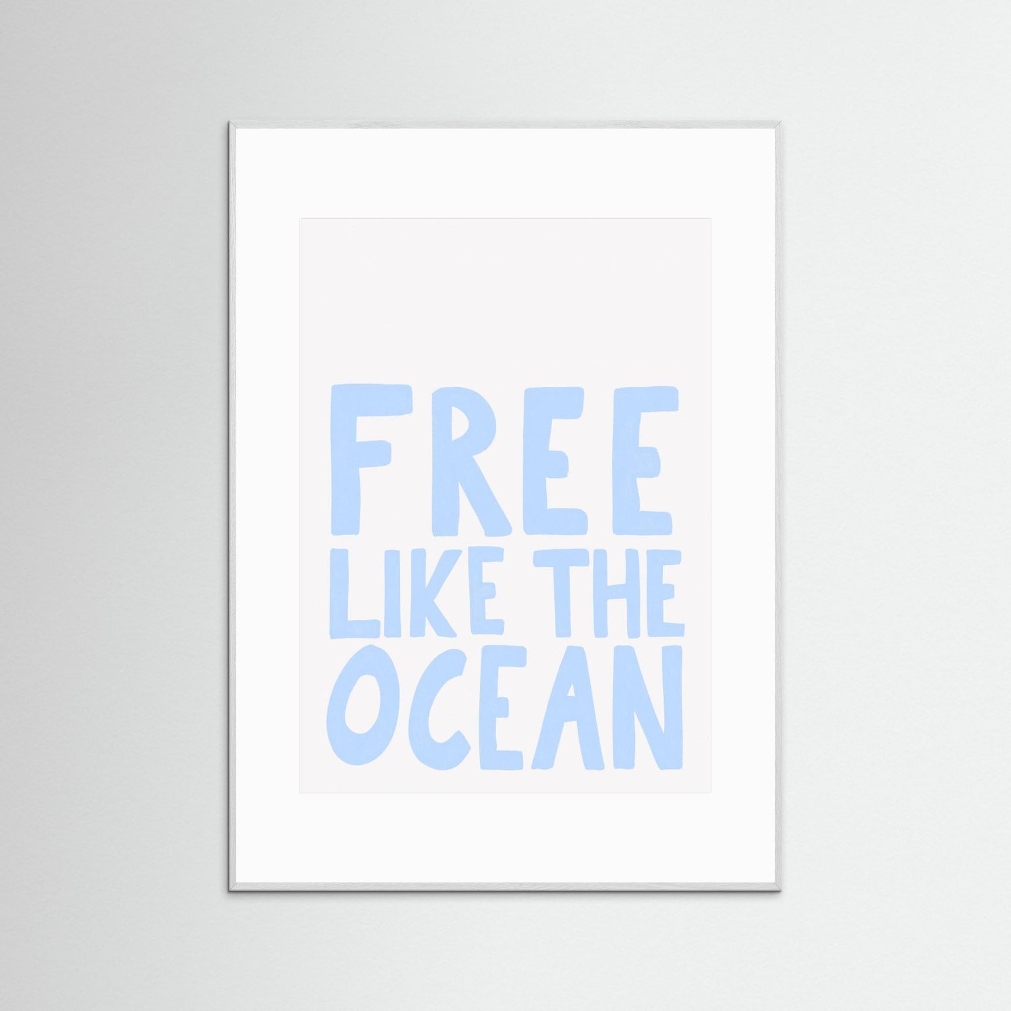 Free like the ocean by Athene Fritsch White Wood White
