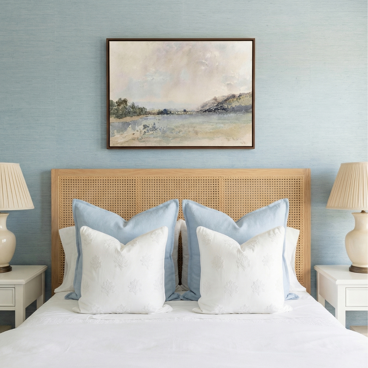 Calm Water Landscape Print | Coastal Wall Art for Neutral Home Decor