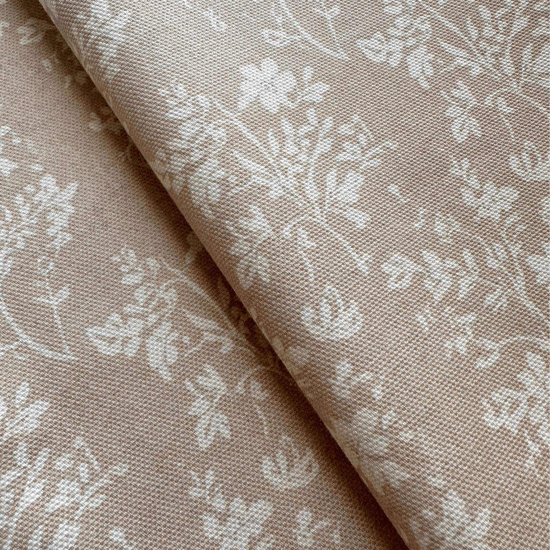 Fleur Sand Floral Pillow Cover