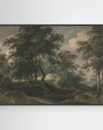 Woodland Trail Canvas Print Black