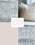 ** ARTISAN VARIATION ** Luana Floral Block Printed Pillow Cover | Blush