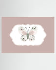 Butterfly Pink Art Print | Children's Room & Nursery Wall Art No Frame