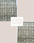 ** ARTISAN VARIATION ** Jardim Floral Block Printed Pillow Cover | Olive