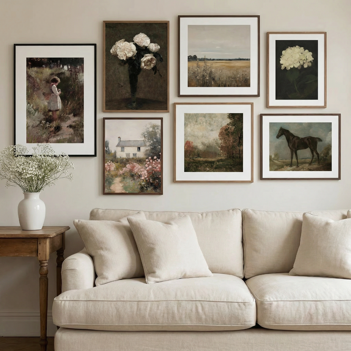 Rustic Cottage Landscape Fine Art Print