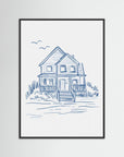 Nantucket Beachhouse by Jolly And Dash Black Wood No border