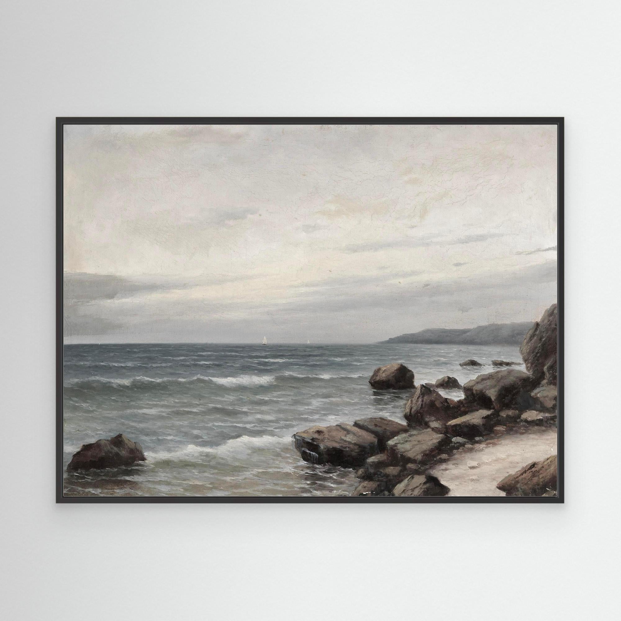 Ocean Seascape | Canvas Black
