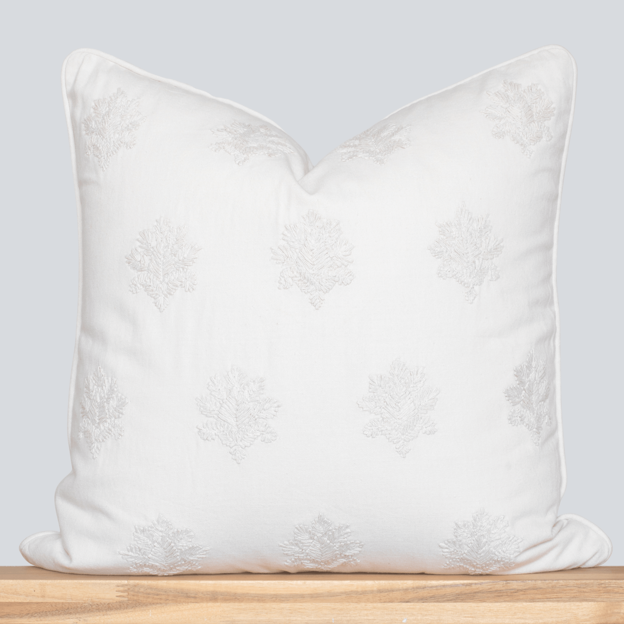Arden Embroidered Pillow Cover | Natural