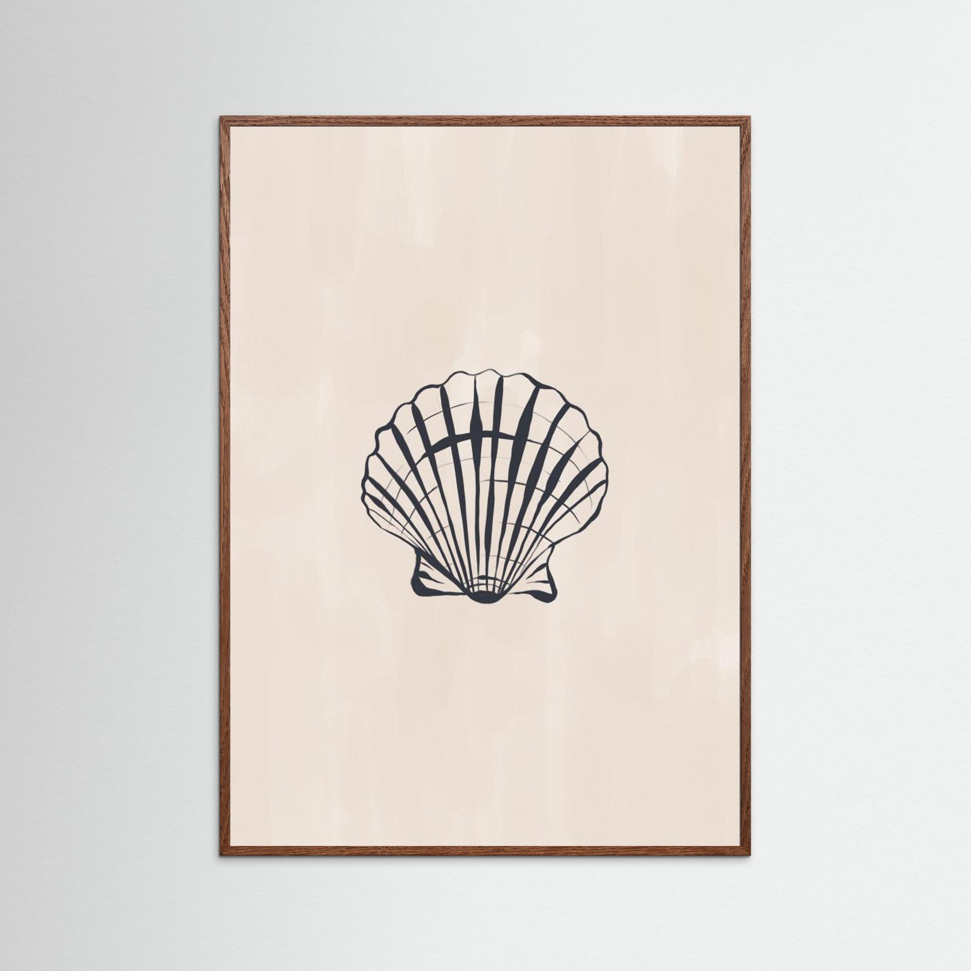 Seashell by Ivy Green Illustrations Oak Dark No border