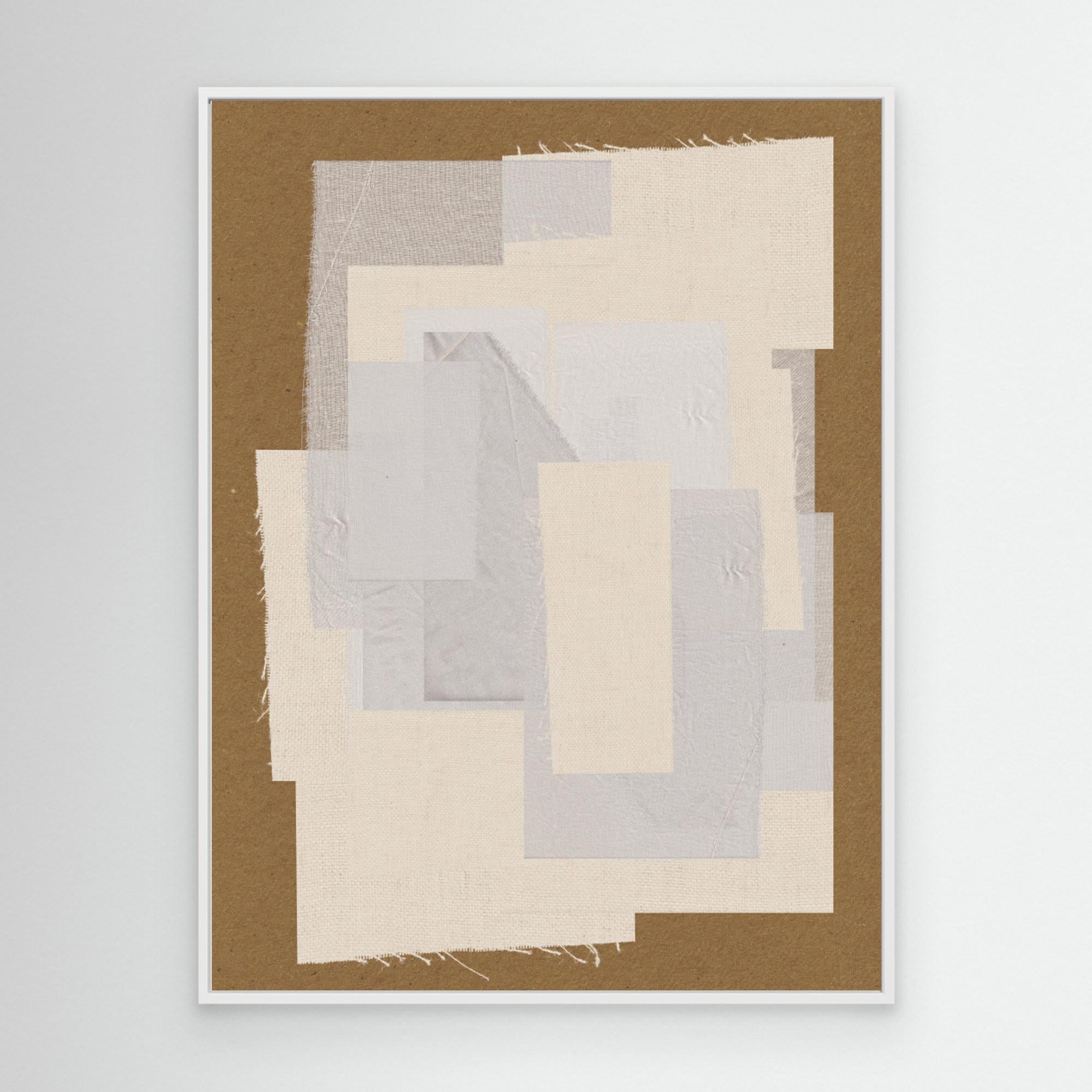 Fabric Pattern Collage No.6 by The Miuus Studio White