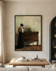 Lady Reading Canvas Print