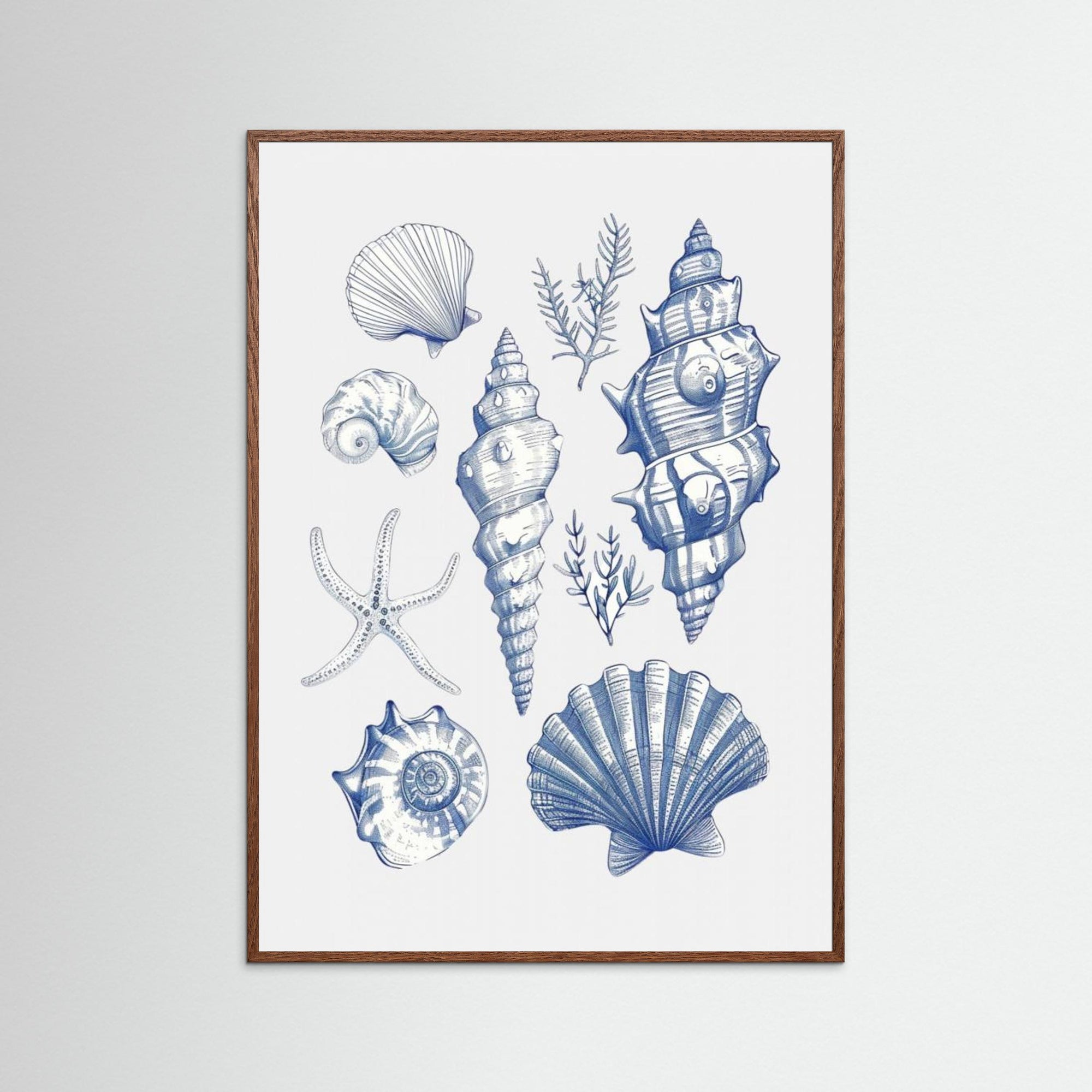 Shell Collage by Jolly And Dash Oak Dark No border