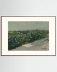 Countryside Road with Flowers Art Print