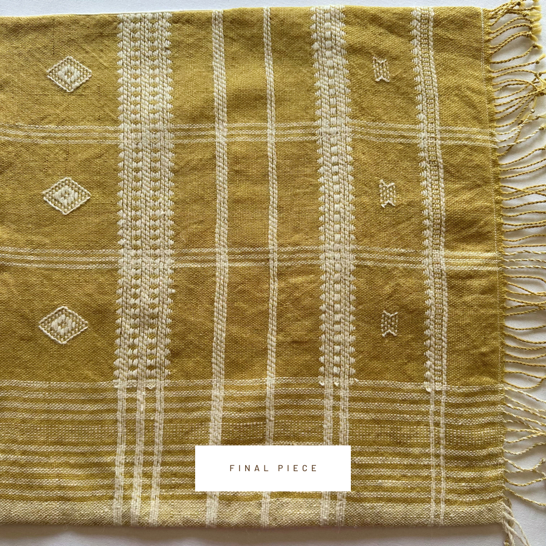 **LAST PIECE** Bhujodi Pillow Cover | Yellow