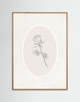 Rose Art Print | Children's Room & Nursery Wall Art Oak Nature