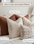 Stella Bed Pillow Combination | Set of Five Pillow Covers