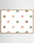Pastel Polka Dots Wall Art | Kids Room & Nursery Decor Oak Nature