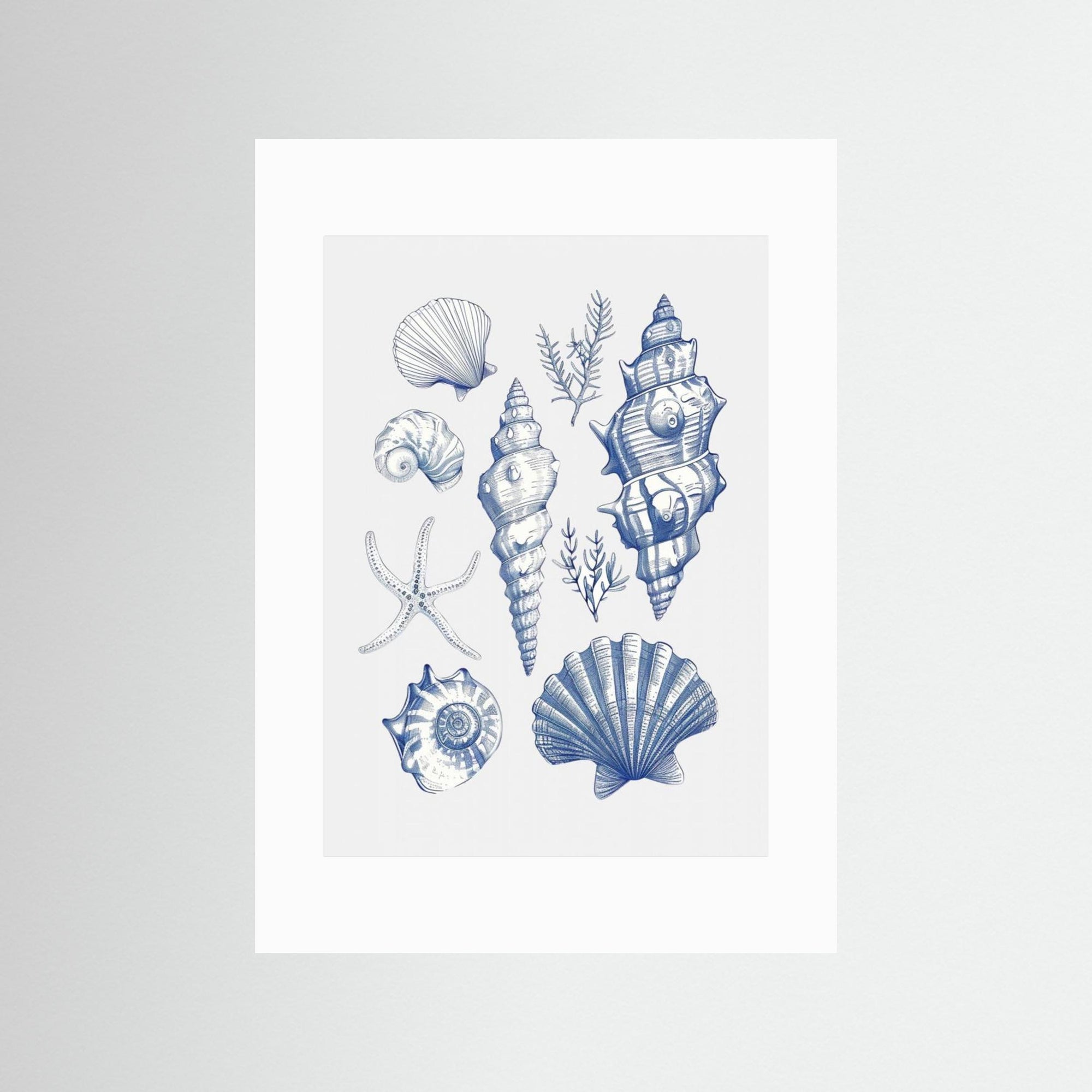 Shell Collage by Jolly And Dash No Frame White