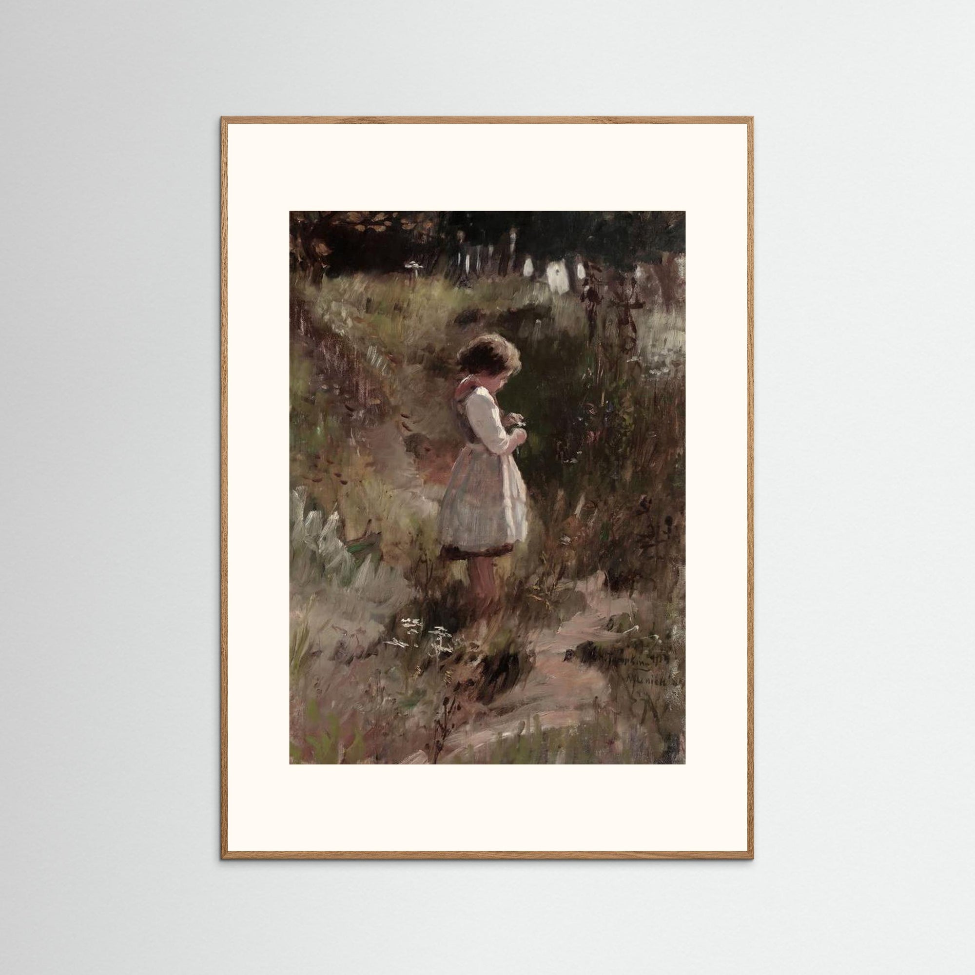 Among the Wildflowers Art Print Oak Nature Freja