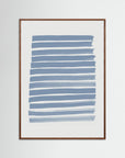 Blue Strokes by Pictufy Studio Oak Dark No border