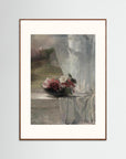 Spring Flowers Art Print Oak Dark Freja