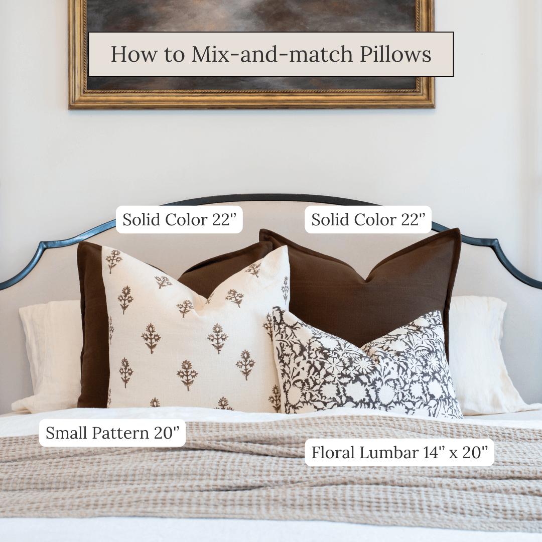 Margot Bed Pillow Combination | Set of Four Pillow Covers