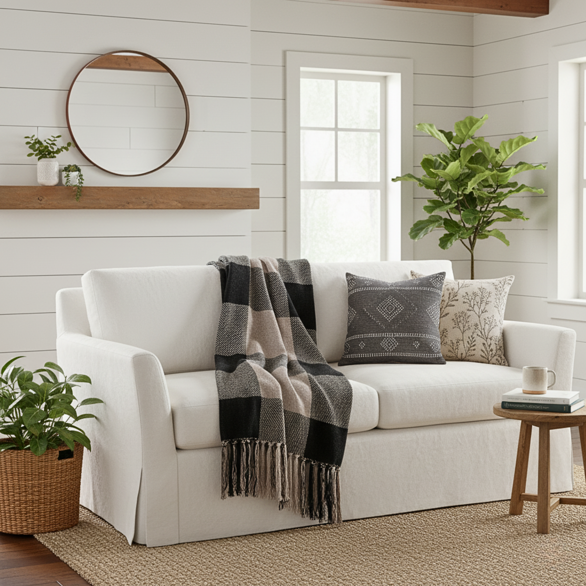 Opal Throw Blanket | Brown, Black