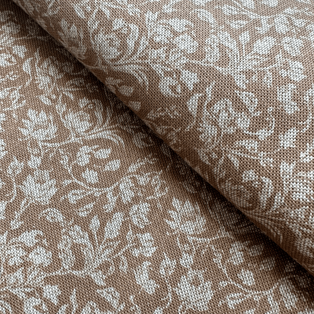Louisa Brown Floral Pillow Cover