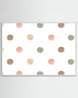 Pastel Polka Dots Wall Art | Kids Room & Nursery Decor White Wood