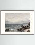 Ocean Seascape Fine Art Print Black Wood Freja